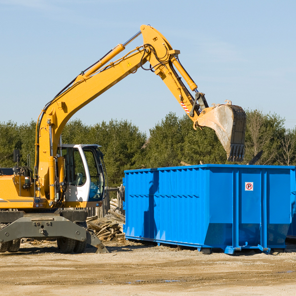 what size residential dumpster rentals are available in Russia New York